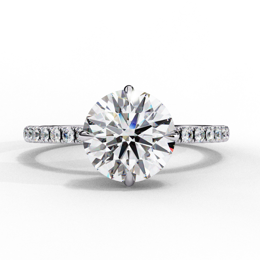 Round diamond on silver band
Round gem on polished band
Classic round gem ring
Center round diamond with accents
Radiant round stone on band
Round cut diamond on thin band
Simple round diamond ring
Round stone set on band
Elegant round diamond with accents
Round center gem with side stones