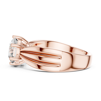 Round diamond split shank solitaire ring side profile view
Rose gold round diamond ring side profile
Side profile round diamond engagement ring
Rose gold six prong solitaire ring
Round brilliant diamond ring side view
Split shank rose gold diamond ring profile
Cathedral setting round diamond ring
Polished rose gold solitaire ring
Lab grown round diamond rose gold ring
Classic round diamond ring side profile