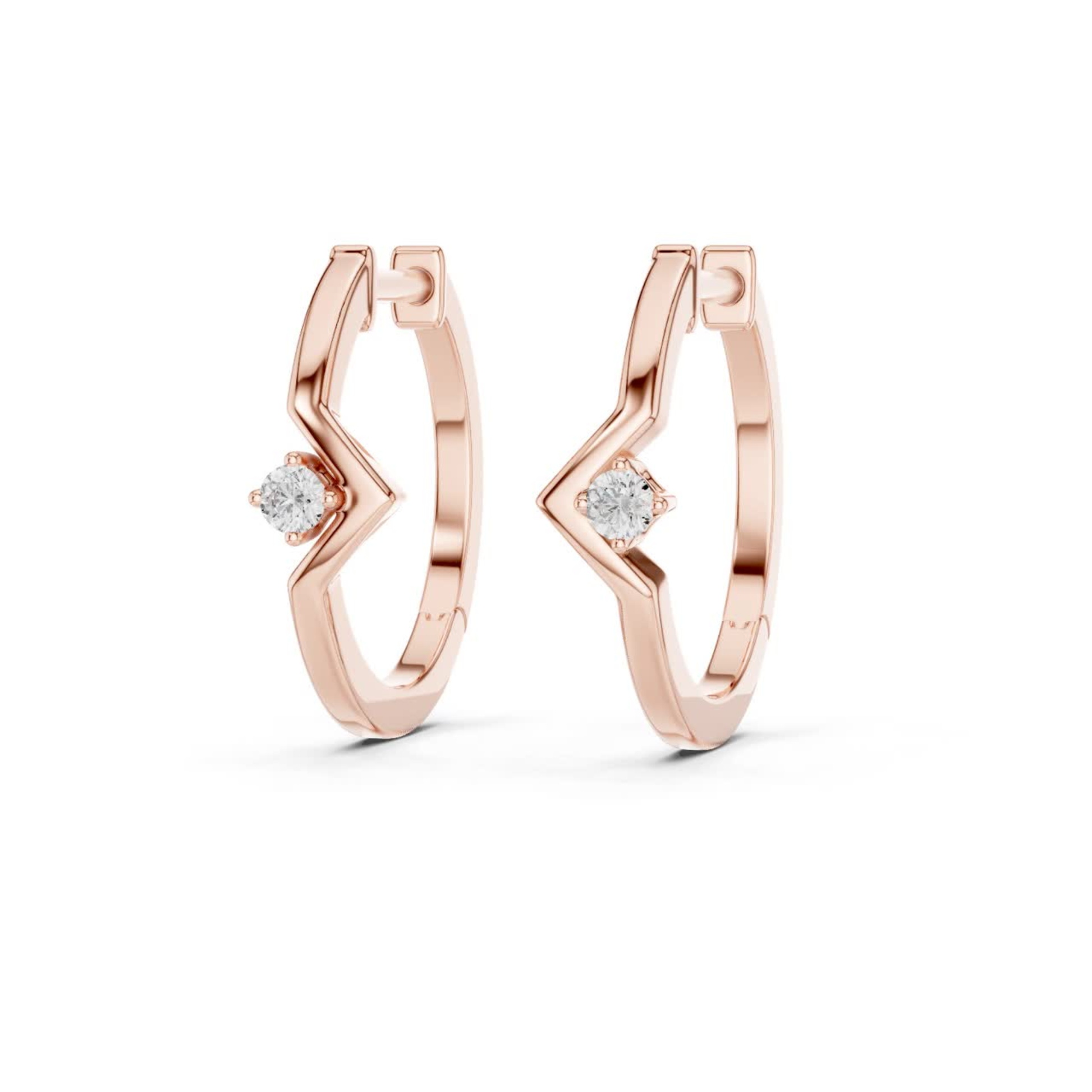Side view rose gold hoop earrings with round diamond
Side profile geometric rose gold hoop earrings
Side view rose gold earrings with solitaire diamond
Minimal rose gold diamond hoop earrings side view
Side angle rose gold geometric hoop earrings
Elegant rose gold hoop earrings with round diamond
Fine rose gold hoop earrings side profile
Contemporary rose gold diamond hoop earrings
Stylish rose gold zigzag hoop earrings
Side view round diamond rose gold hoops