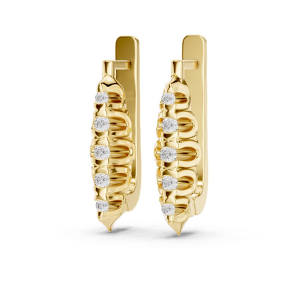 Side view diamond hoop earrings yellow gold
Yellow gold hoop earrings round diamond wave design
Side angle wave diamond hoop earrings yellow
Round diamond earrings yellow gold curved wave style
Yellow gold diamond hoop earrings side profile design
Hoop earrings round diamond wave setting yellow
Side view diamond earrings yellow gold minimal design
Yellow gold hoop earrings diamond row wave style
Close side view diamond hoop earrings elegant yellow
Minimal wave diamond hoop earrings yellow gold