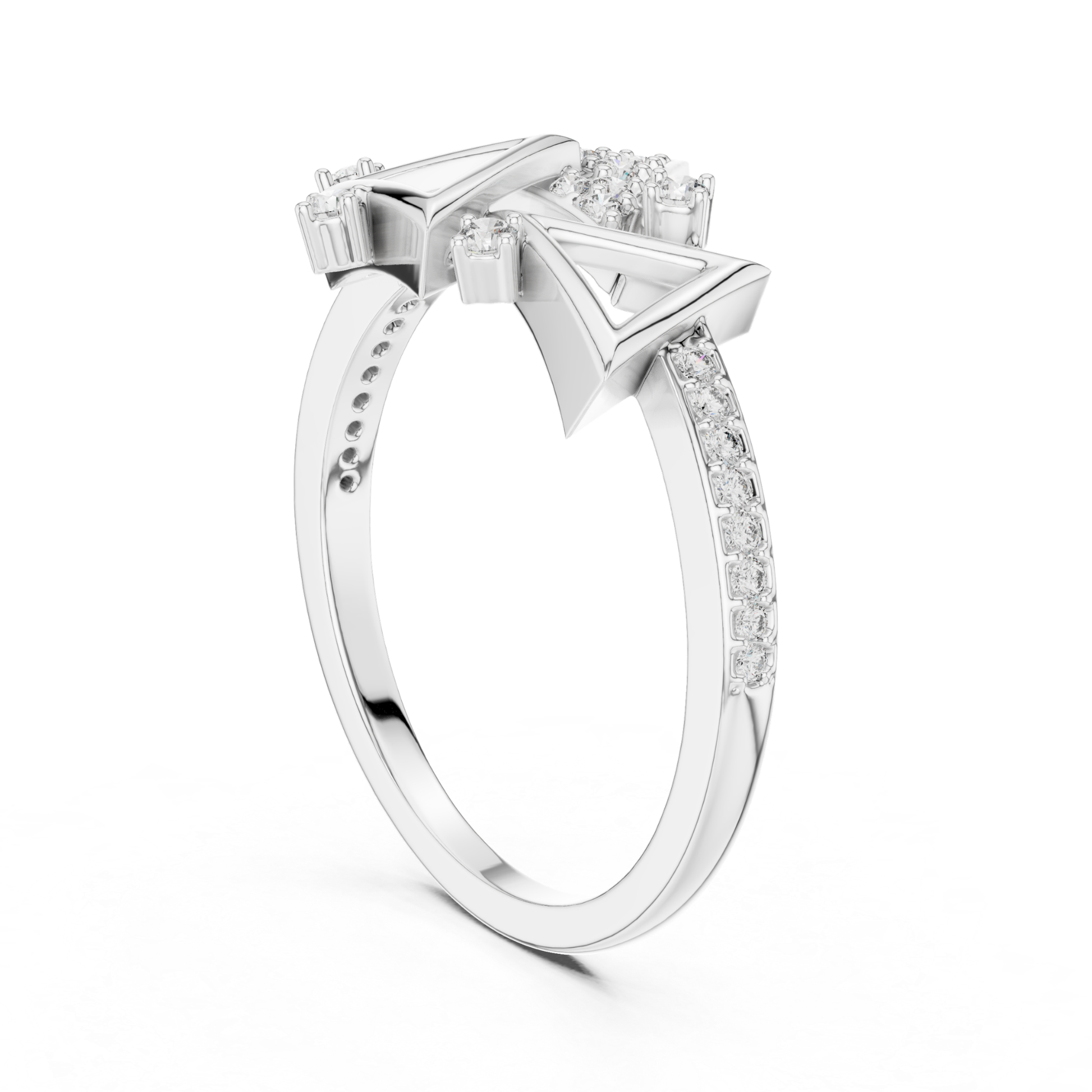 White gold triangle diamond ring for women
Elegant white gold ring with round diamonds
Luxury geometric diamond ring in white gold
Womens white gold diamond fashion ring
Designer triangle diamond ring in white gold
Premium white gold ring with sparkling diamonds
Stylish geometric white gold diamond ring
Fine jewelry triangle ring with round diamonds
Glamorous white gold diamond statement ring
White gold ring with modern triangle design