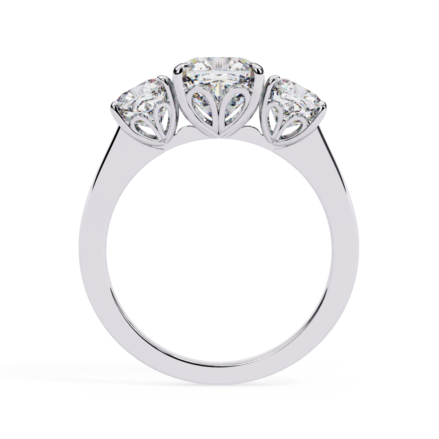 White gold ring with three diamonds
Three diamond ring in white gold
Ring with three center diamonds in white gold
White gold band with trio of diamonds
Classic three diamond white gold ring
White gold ring with three diamonds
Three diamonds set in white gold
White gold ring featuring three stones
White gold ring with round diamonds
Three diamond ring in a white gold band