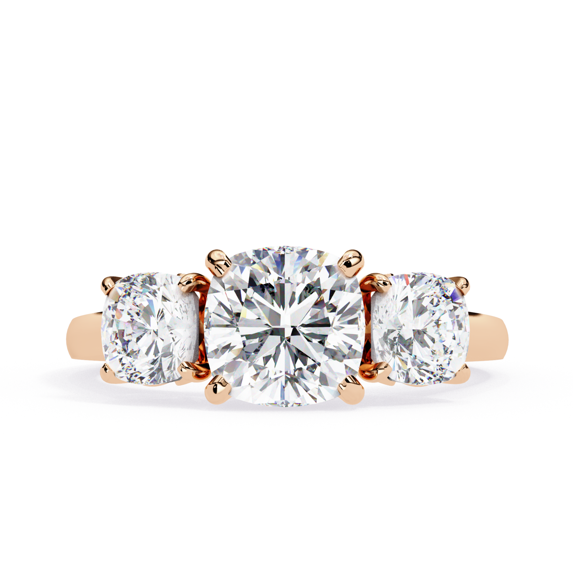 Rose gold ring with three stones
Three diamond rose gold ring
Rose gold band with three gems
Ring with three diamonds in gold
Trio of diamonds in rose gold
Rose gold three stone band
Three diamonds set in rose gold
Rose gold ring with diamond trio
Three stone ring in rose gold
Rose gold ring with three diamonds