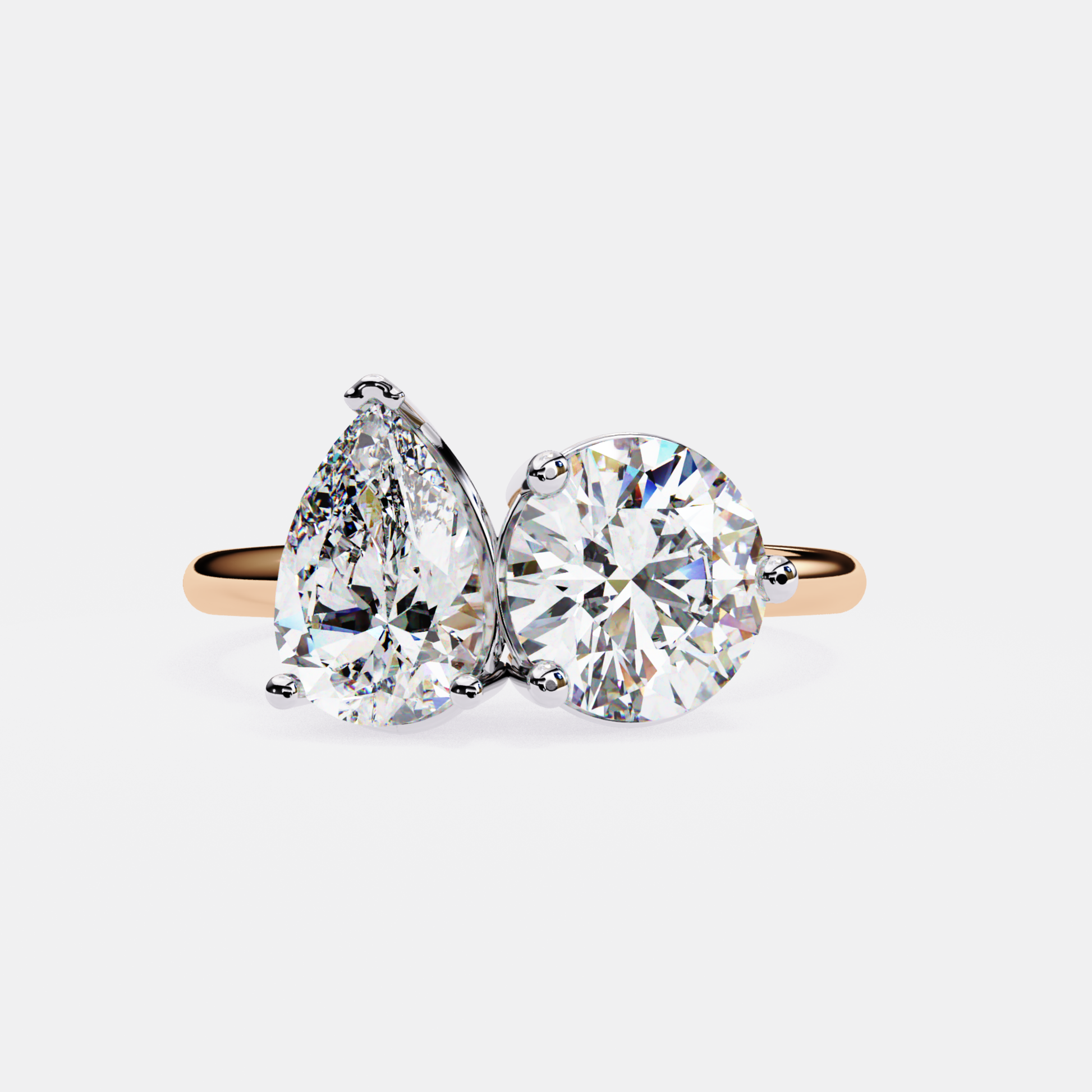 Two diamond ring gold
Dual diamond rose gold
Pear round diamond
Elegant two stone ring
Rose gold diamond
Two stone gold ring
Gold two diamond
Double diamond ring
Stunning diamond ring
Classic two diamond