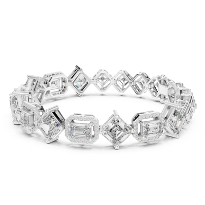 White gold Asscher and emerald cut halo diamond tennis bracelet
Luxury mixed shape diamond bracelet in white gold
Fancy cut diamond tennis bracelet with halo setting
White gold geometric diamond bracelet for women
Elegant Asscher cut diamond bracelet jewelry
Emerald cut halo diamond bracelet in white gold
Designer multi shape diamond tennis bracelet
Fine jewelry bracelet with fancy cut diamonds
Statement white gold diamond bracelet design
Premium halo diamond tennis bracelet in gold