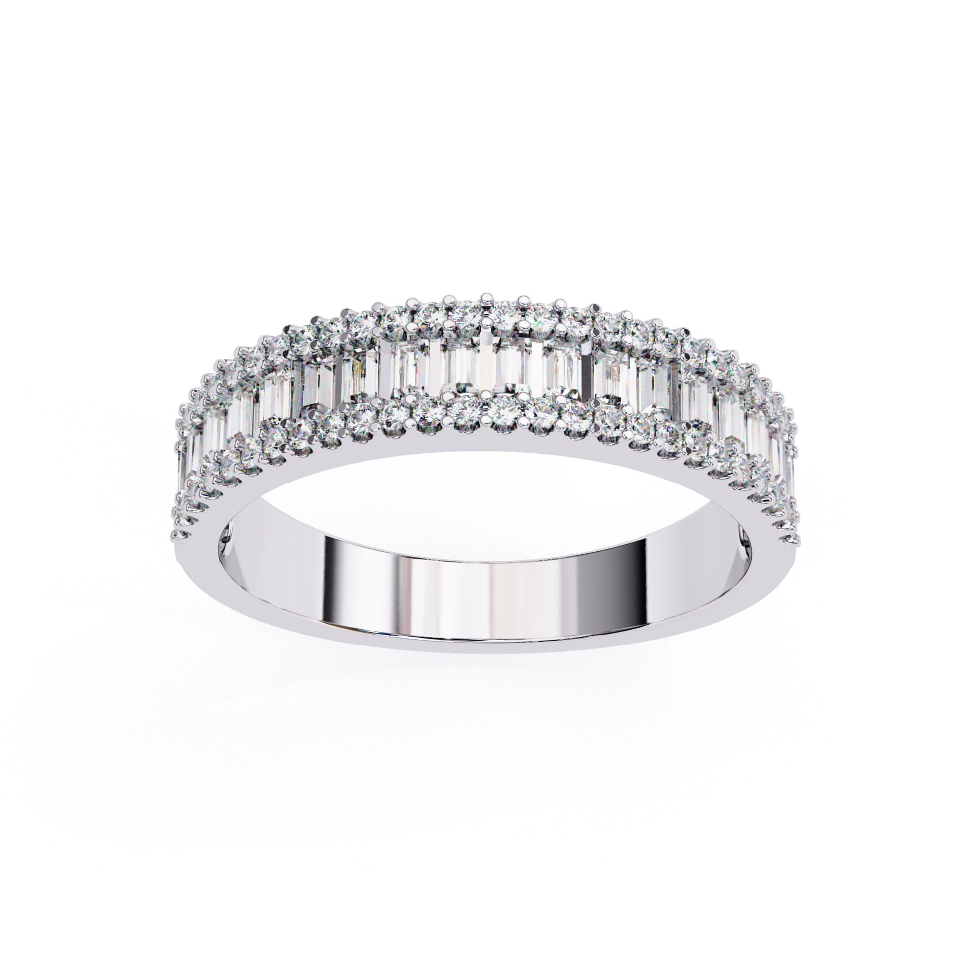 White gold baguette diamond curved band
Curved baguette diamond band white gold
White gold diamond band with baguette row
Front view white gold curved diamond band
White gold baguette diamond arc band
White gold diamond band layered design
Baguette diamond curve band white gold
White gold diamond band top view
White gold baguette diamond band detail
White gold curved baguette diamond ring