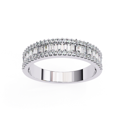 White gold baguette diamond curved band
Curved baguette diamond band white gold
White gold diamond band with baguette row
Front view white gold curved diamond band
White gold baguette diamond arc band
White gold diamond band layered design
Baguette diamond curve band white gold
White gold diamond band top view
White gold baguette diamond band detail
White gold curved baguette diamond ring