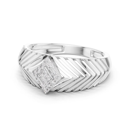 White gold chevron diamond ring side view
Side profile white gold geometric diamond band
White gold layered pattern diamond fashion ring
Modern white gold angular diamond band ring
White gold Art Deco style diamond ring
Contemporary white gold textured band ring
White gold round diamond chevron pattern ring
Elegant white gold geometric fashion band
White gold open pattern diamond ring side angle
Round diamond white gold structured band ring