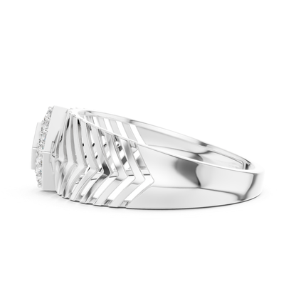 White gold chevron pattern ring side view
Side angle white gold geometric diamond ring
White gold layered chevron band ring profile
Modern white gold angular pattern ring
White gold open chevron style band ring
Contemporary white gold structured fashion ring
White gold textured geometric side profile ring
Elegant white gold chevron design band ring
White gold Art Deco inspired diamond ring
Round diamond white gold patterned side ring
