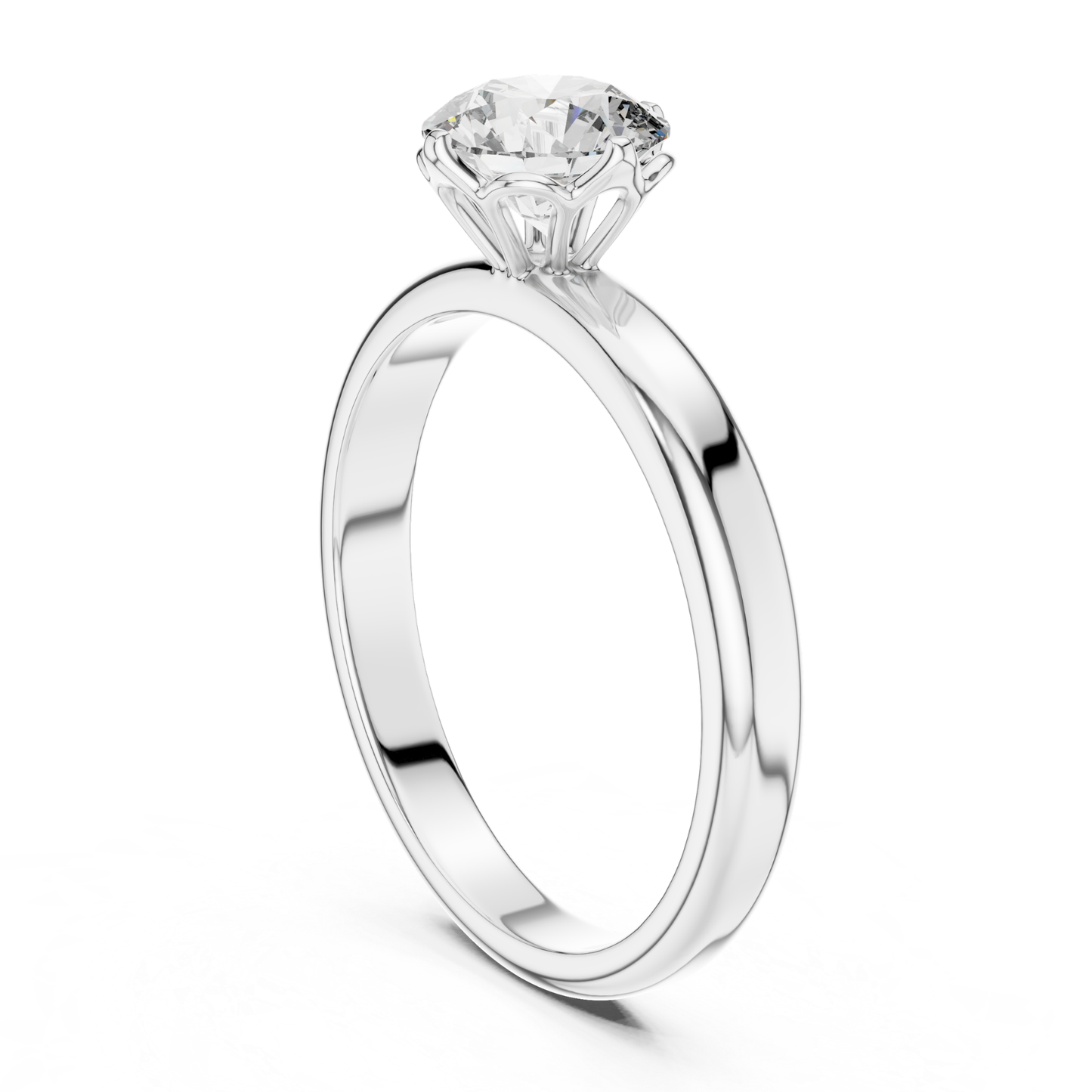 White Gold Round Diamond Cathedral Mount Profile
White Gold Round Diamond Elevated Gallery Design
Round Brilliant Diamond Ring With Slim White Gold Shank
White Gold Solitaire Ring Featuring Open Basket
Polished White Gold Ring With Round Diamond Setting
White Gold Fine Jewelry Ring With Raised Diamond
Classic Round Diamond Ring With Smooth White Gold Band
White Gold Elegant Ring With Secure Prong Setting
Round Diamond White Gold Ring Featuring Open Gallery
White Gold Refined Solitaire Ring Profile Design
