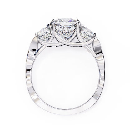 White gold cushion diamond ring
Cushion cut diamond three stone ring
White gold cushion center diamond
Cushion diamond ring side profile
White gold three stone diamond ring
Cushion cut diamond ring setting
White gold cushion diamond band
Cushion diamond ring back view
White gold diamond ring detail
Cushion diamond three stone design