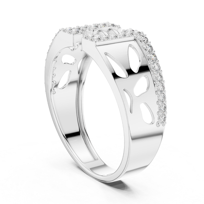 White gold cutout diamond statement ring side view
Side profile white gold abstract diamond ring
White gold openwork band with round diamonds
Contemporary white gold cutout diamond design
Bold white gold fashion ring side angle
White gold luxury open style diamond ring
Elegant white gold designer band with diamonds
White gold geometric statement ring profile
Modern white gold wide band with diamonds
White gold polished cutout ring with diamonds