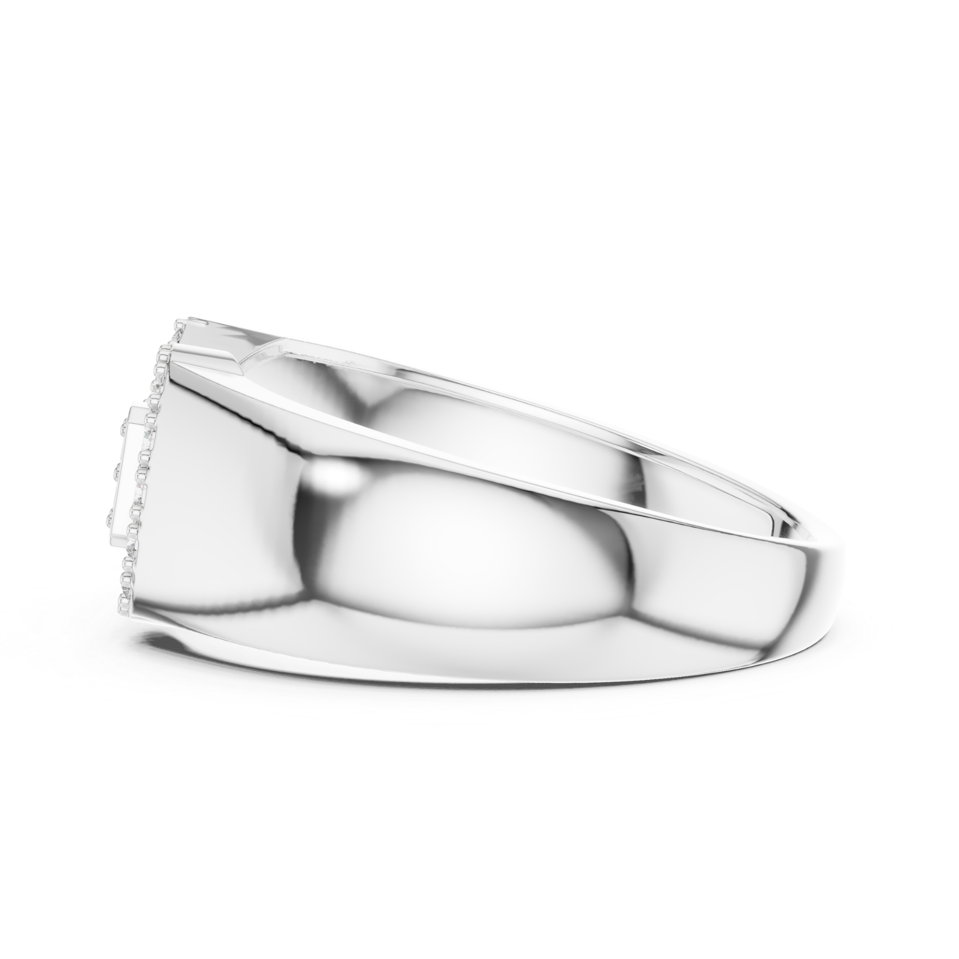 Side view white gold diamond buckle ring
White gold buckle ring side profile
Profile view white gold statement ring
White gold diamond buckle band side angle
Side perspective white gold fashion ring
White gold geometric ring profile view
Side angle diamond buckle white ring
White gold polished buckle ring profile
Side detail white gold diamond ring
White gold buckle band perspective view