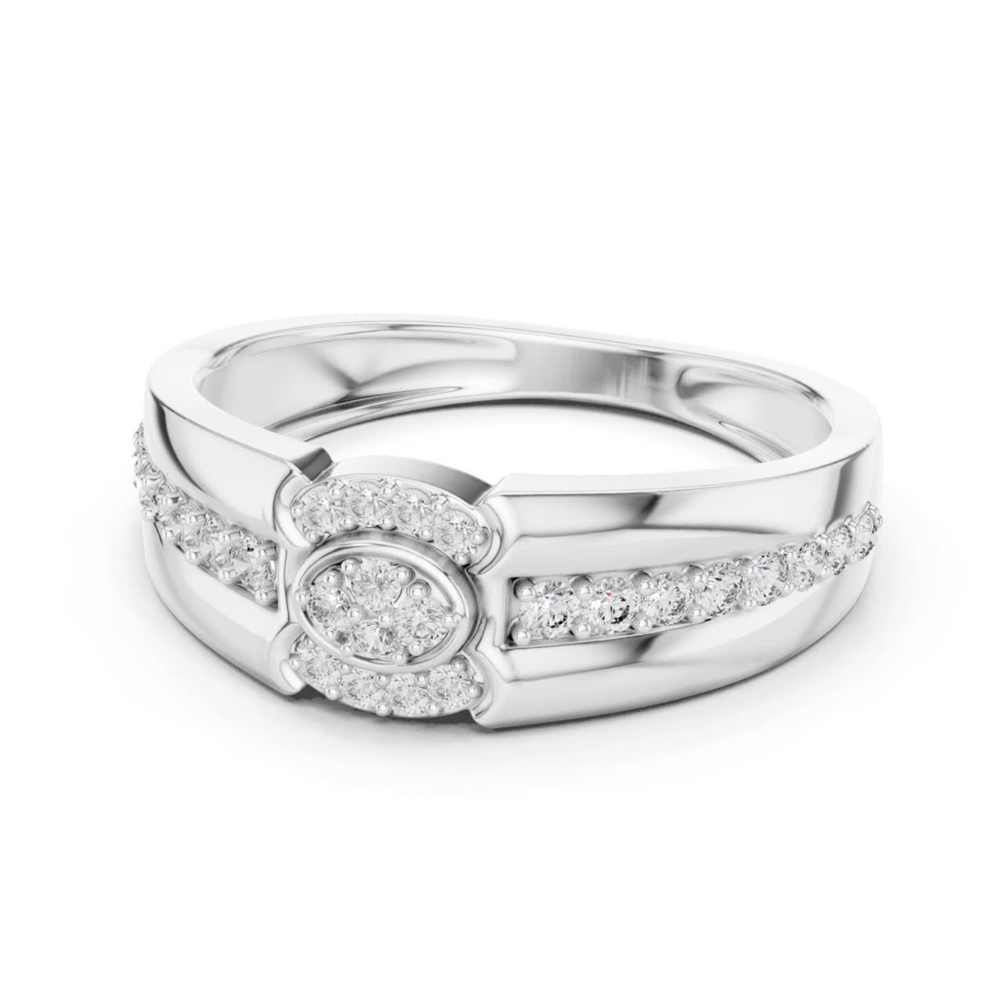 Angled view white gold diamond floral ring
Perspective view round diamond white band ring
White gold floral diamond ring side angle
Three quarter view diamond white band ring
White gold cluster diamond ring angled profile
Round diamond floral white ring perspective
White gold diamond band ring angled view
Side angle floral diamond white gold ring
White gold blossom diamond ring profile view
Angled perspective white gold diamond band