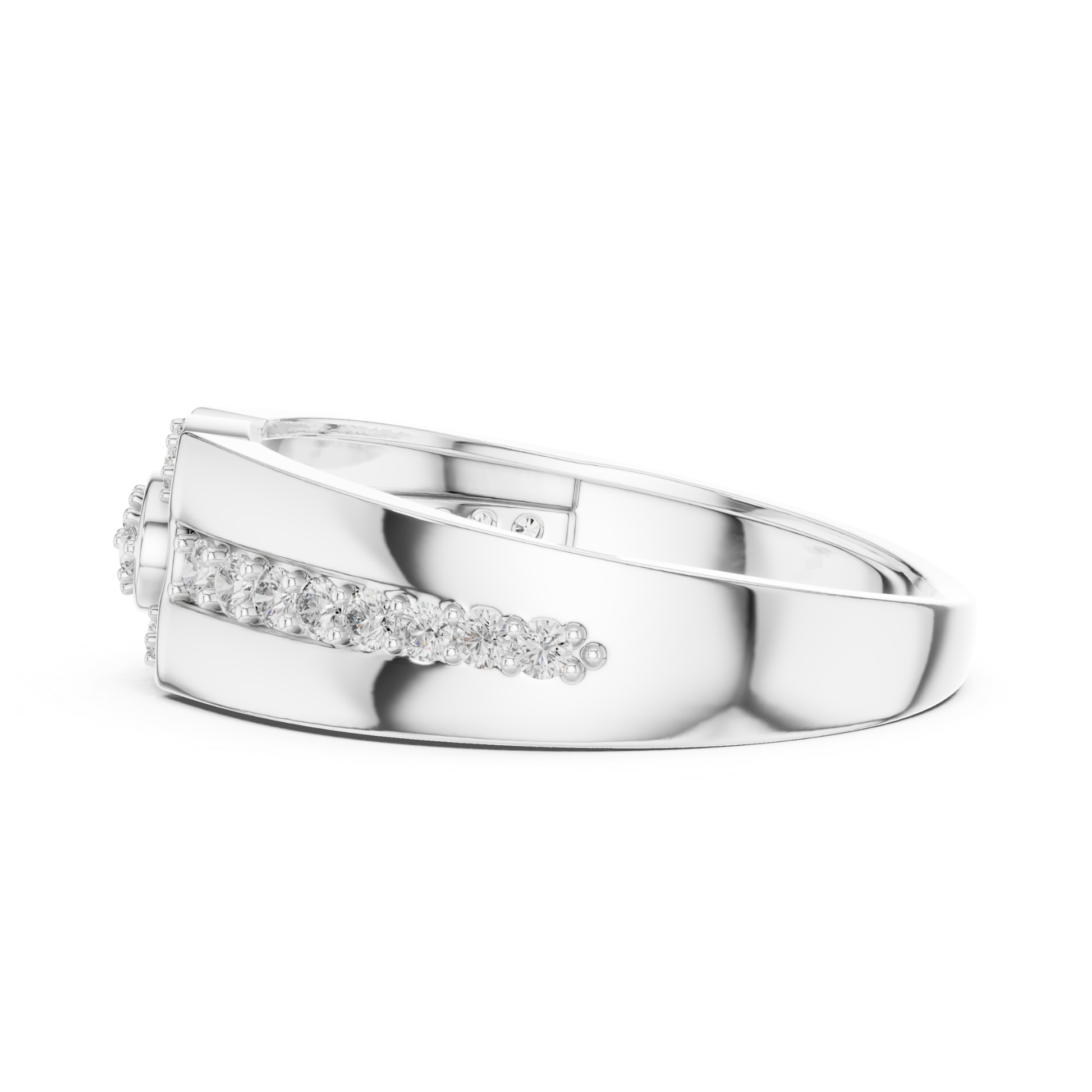 Side view white gold diamond floral ring
White gold diamond band side profile
Side angle round diamond white ring
White gold floral ring profile view
Side perspective white gold diamond band
White gold accent diamond ring side view
Profile view round diamond white band
White gold diamond ring angled profile
Side detail white gold floral ring
White gold diamond band perspective view