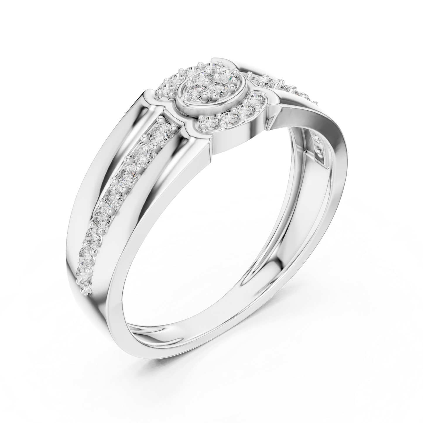Angled view white gold diamond halo ring
White gold floral diamond ring perspective view
Round diamond halo white ring side angle
White gold diamond cluster ring angled profile
Perspective view diamond halo white gold ring
White gold split band diamond ring angle
Three quarter view white gold diamond ring
White gold round diamond ring profile angle
Angled perspective floral diamond white ring
White gold halo cluster ring side view