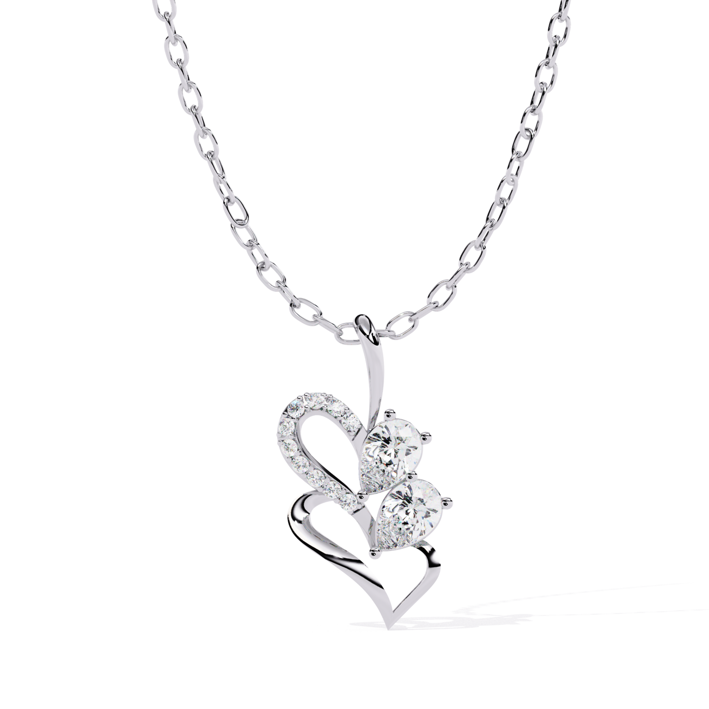 White gold double heart pear diamond pendant
Double heart pendant with pear cut diamonds
White gold heart pendant with pear diamonds
Open double heart pear diamond necklace
White gold pear diamond heart pendant
Elegant double heart pear diamond pendant
Polished white gold heart necklace
Modern pear diamond heart pendant
White gold twin pear diamond pendant
Double heart pendant with pear diamonds