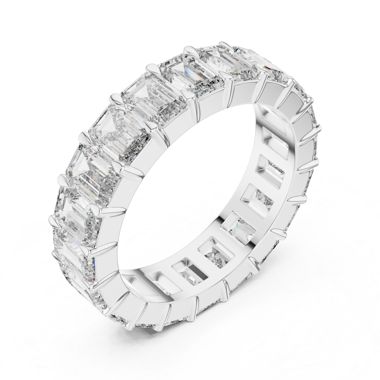 Side View White Gold Emerald Cut Diamond Eternity Band
Angled View Emerald Cut Diamond Eternity Ring White Gold
White Gold Full Eternity Band with Emerald Diamonds
Emerald Cut Diamond Ring Side Profile White Gold
White Gold Shared Prong Emerald Diamond Band
Luxury Emerald Diamond Eternity Ring Side Angle
White Gold Emerald Cut Diamond Anniversary Band
Elegant Eternity Ring with Emerald Cut Diamonds
White Gold Wedding Band with Continuous Emerald Diamonds
Premium Emerald Diamond Eternity Band Side View