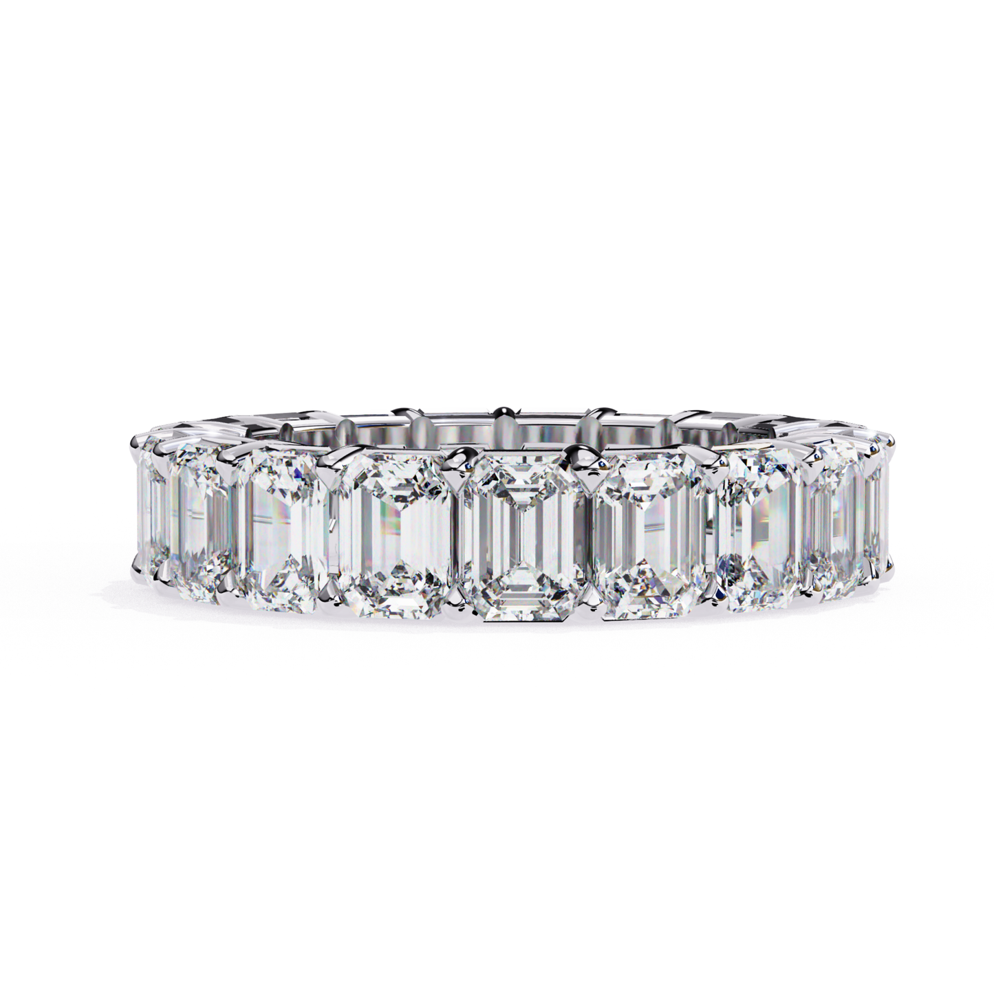 White gold ring with emerald diamonds

Emerald cut diamonds in white gold band
White gold band with emerald diamonds
Close up of white gold diamond ring
Side view of white gold ring
Top view of white gold band
Continuous emerald diamonds in white gold
White gold ring with emerald diamonds
Elegant white gold band with diamonds
Classic white gold ring with diamonds