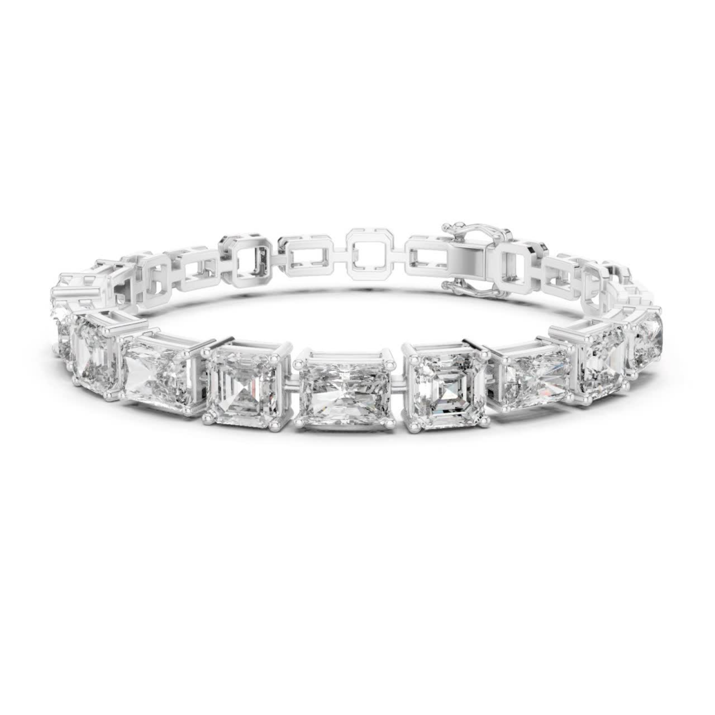 White gold bracelet with geometric diamond layout
Fancy cut diamond tennis bracelet in polished white gold
Elegant bracelet with radiant and emerald stones
Luxury white gold bracelet with mixed shape diamonds
Fine tennis bracelet with geometric stone design
Statement diamond bracelet with sleek white gold links
Modern bracelet with fancy cut diamond setting
Delicate white gold bracelet with bold stones
Premium diamond bracelet with unique cut layout
Stylish tennis bracelet with polished white gold finish