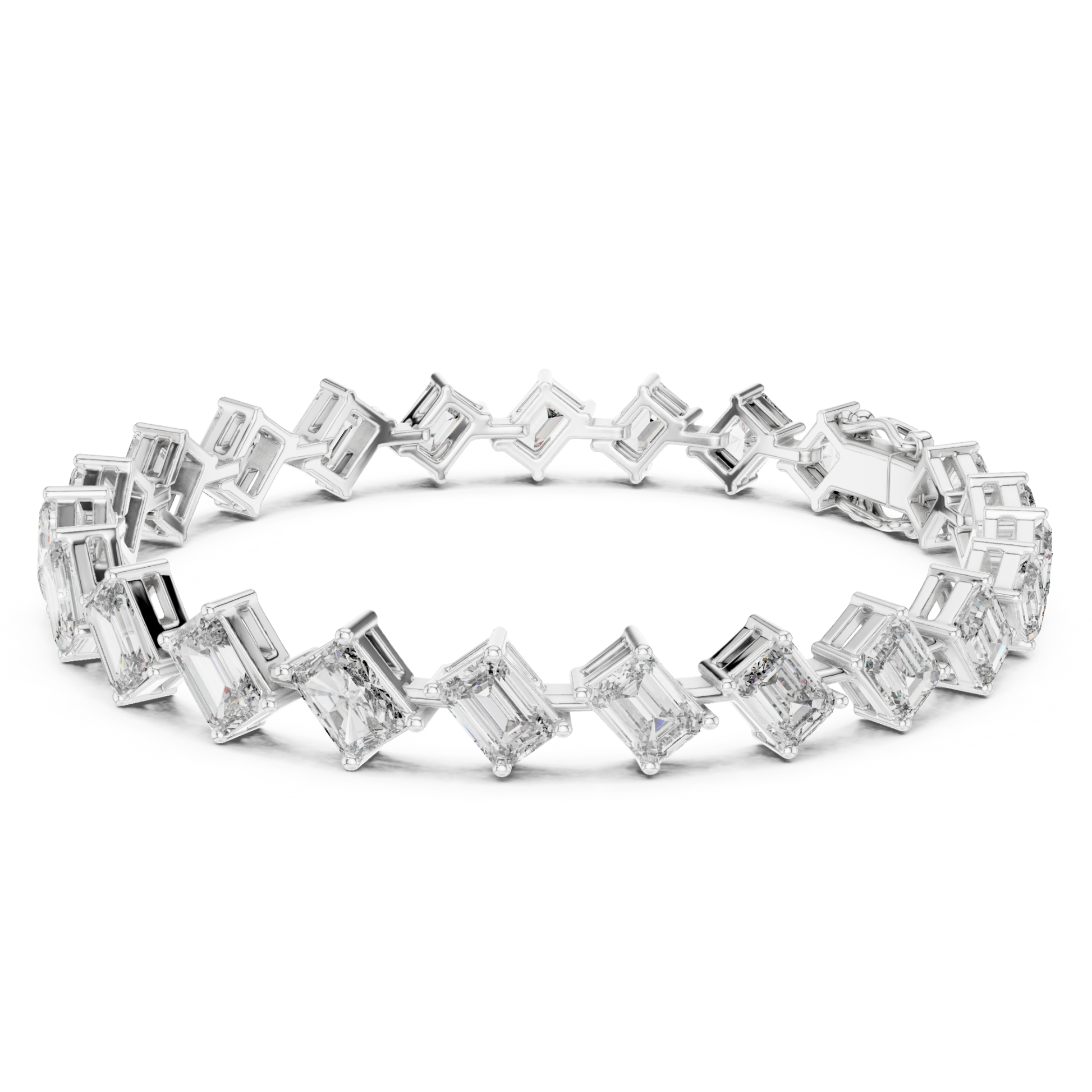 White gold floating emerald cut diamond tennis bracelet
Emerald cut diamond bracelet with open link design
Luxury white gold geometric diamond tennis bracelet
Modern floating diamond bracelet for women
Fine jewelry emerald cut diamond bracelet in white gold
Premium white gold bracelet with step cut diamonds
Designer floating emerald diamond tennis bracelet
Elegant white gold bracelet with emerald cut diamonds
Contemporary diamond line bracelet in white gold
Solid white gold floating emerald diamond bracelet