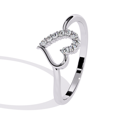 White gold heart diamond ring
Heart curve diamond ring side
White gold heart ring profile
Open heart diamond ring side
Heart design ring white gold
Diamond heart ring angle view
White gold heart band side
Heart motif diamond ring
Side view heart diamond ring
White gold curved heart ring