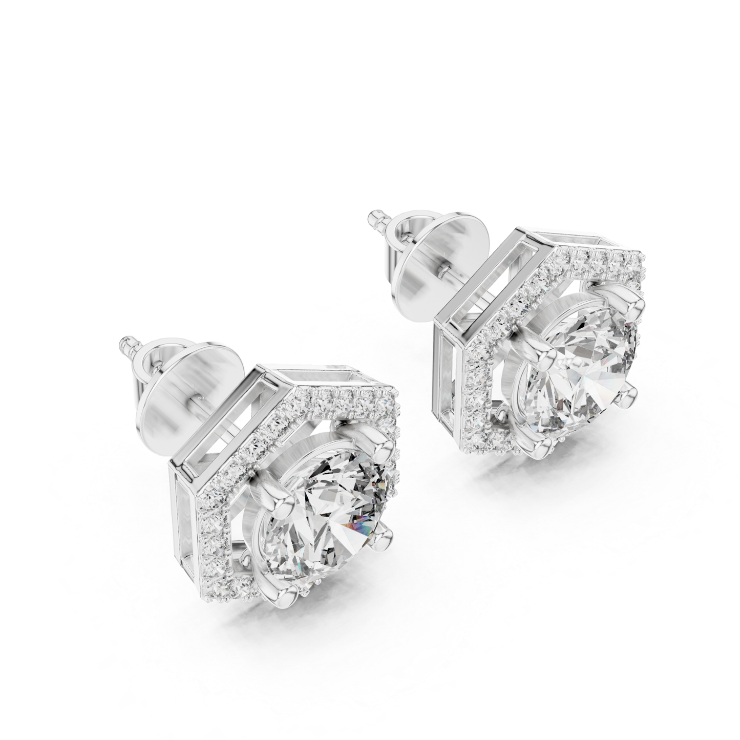 White gold hexagon halo diamond studs angle view
Round diamond hexagon studs side profile view
Hexagon halo diamond earrings angle profile view
White gold diamond studs perspective angle view
Round diamond halo studs angled side view
Hexagon diamond stud earrings profile view
White gold geometric studs angle profile view
Halo diamond stud earrings angled view
Hexagon framed diamond studs profile view
Round diamond hexagon earrings angled view