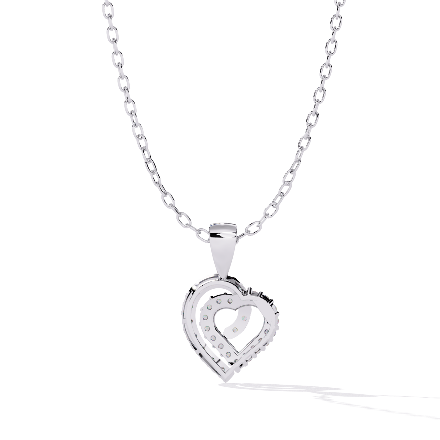 White Gold Layered Heart Round Diamond Pendant Back View
Back View Layered Heart Diamond Pendant
White Gold Double Heart Diamond Pendant Back View
Rear View Heart Diamond Pendant
Layered Heart White Gold Pendant Back Side
White Gold Open Heart Pendant Reverse View
Heart Shape Diamond Pendant Back Profile
Polished Layered Heart Pendant Back View
White Gold Heart Necklace Pendant Back
Layered Heart Round Diamond Pendant Rear View