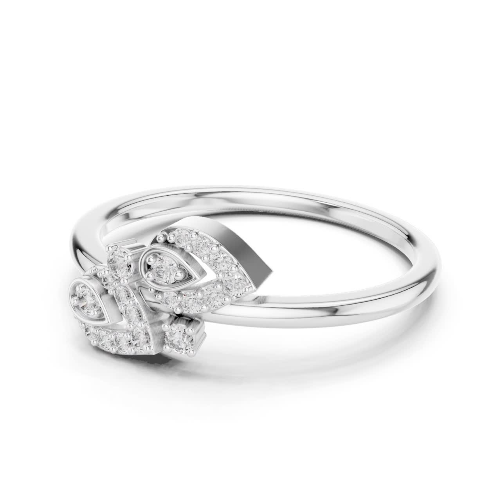 Side view white gold leaf inspired diamond ring
White gold open leaf diamond ring profile view
Modern white gold nature inspired diamond ring
White gold curved leaf design diamond band
Elegant white gold pave diamond leaf ring
White gold marquise leaf style diamond ring
Contemporary white gold openwork diamond ring
White gold flowing leaf diamond band design
Minimal white gold leaf motif diamond ring
White gold diamond leaf ring side angle