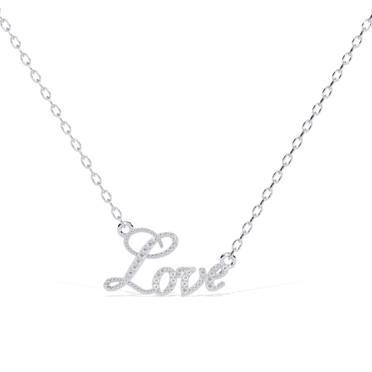 White Gold Love Diamond Name Necklace
White Gold Love Script Diamond Necklace
Love Letter Diamond Necklace
White Gold Love Pendant Necklace
Diamond Love Script Necklace
White Gold Cursive Love Necklace
Elegant Love Diamond Necklace
White Gold Love Necklace With Diamonds
Script Love Diamond Pendant
White Gold Diamond Love Necklace