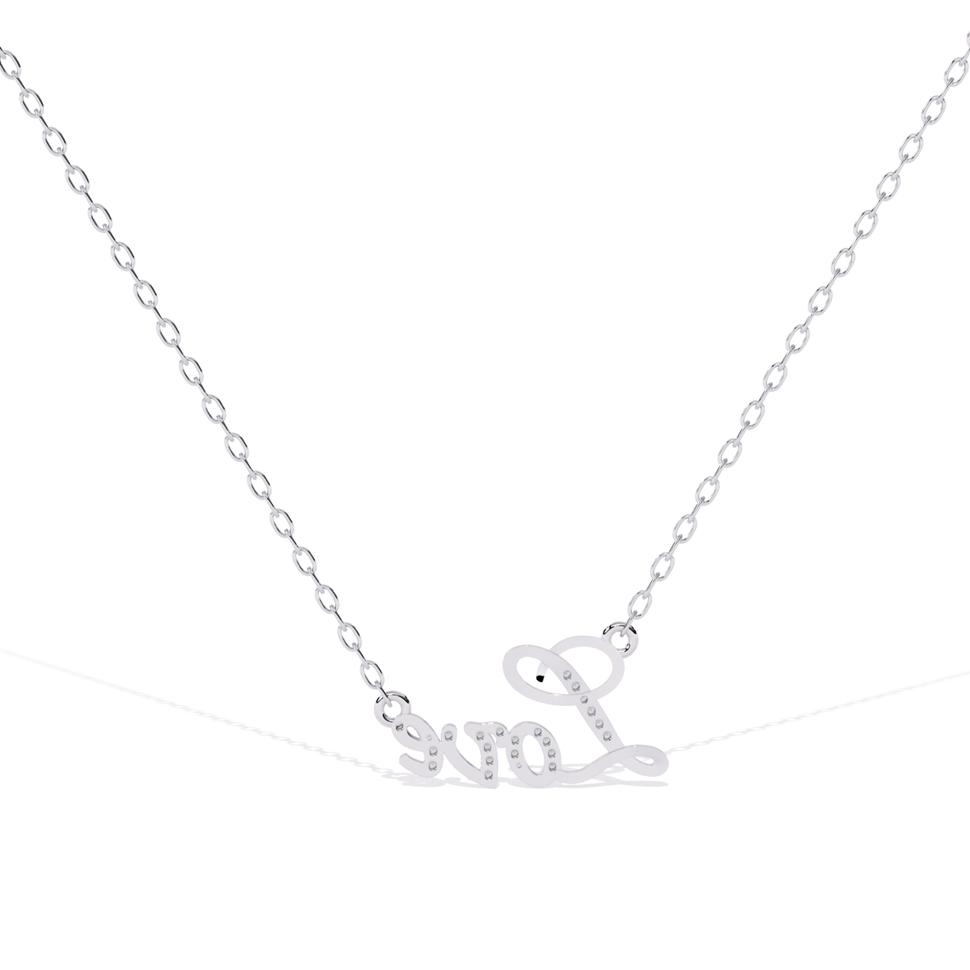 White Gold Love Diamond Name Necklace Back View
Back View Love Diamond Name Necklace
White Gold Love Script Necklace Back View
Rear View Love Name Necklace
White Gold Love Pendant Back View
Love Script Necklace Reverse View
White Gold Love Necklace Back Side
Polished Love Diamond Name Necklace Back
White Gold Love Script Pendant Rear View
White Gold Love Name Necklace Reverse View