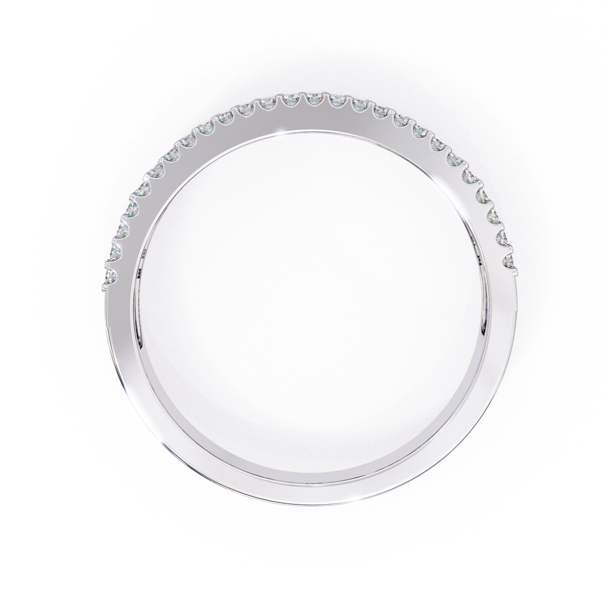 White gold micro diamond band top view
Thin white gold ring with small diamonds
Top view white gold diamond band
White gold slim band diamond detail
Minimal white gold diamond ring
White gold fine band with diamond row
Top angle white gold micro diamond ring
White gold narrow band diamond setting
White gold ring with tiny diamonds
Simple white gold diamond band