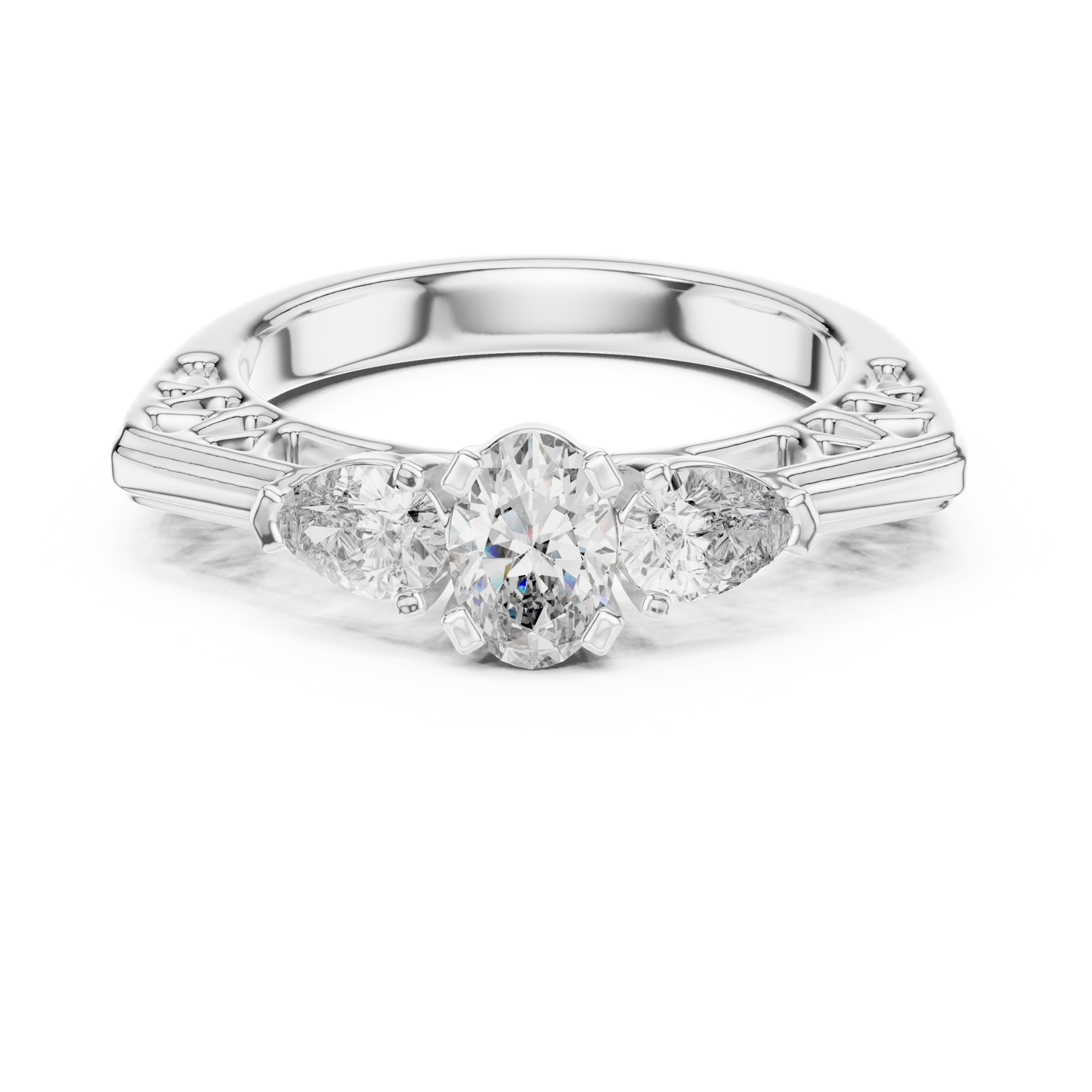 White gold oval cut diamond ring front view
Three stone oval cut diamond ring white gold
Oval cut center diamond ring white gold setting
Front view white gold oval cut diamond ring
White gold ring with oval cut center stone
Side stone oval cut diamond ring white gold
White gold oval cut engagement ring close view
Minimal three stone diamond ring white gold
White gold oval diamond cut ring elegant design
Front angle oval cut diamond ring white gold
