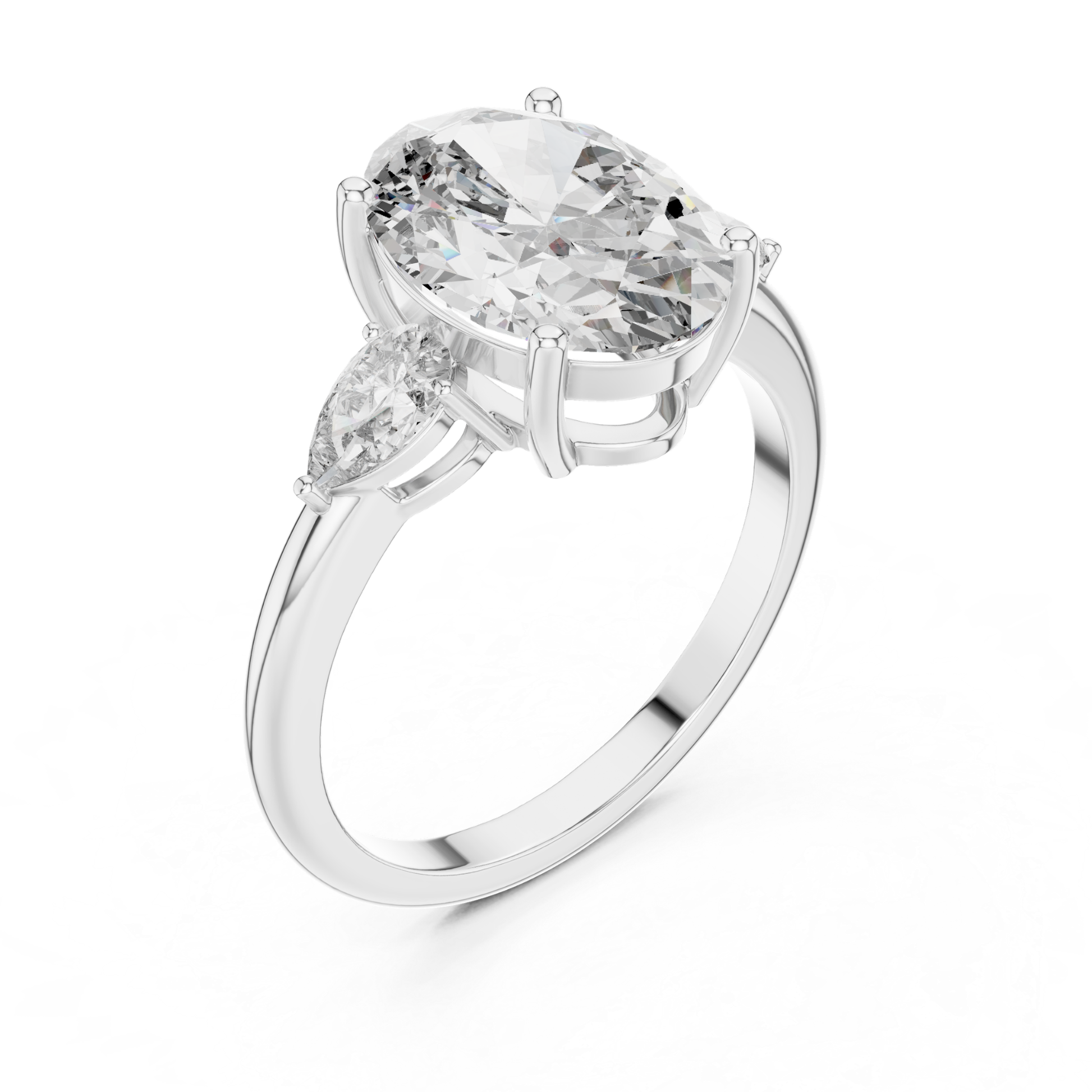 White gold oval diamond ring angled view
Angled view of white gold oval diamond ring
White gold oval cut diamond engagement ring
Oval diamond ring with marquise side stones
White gold oval center diamond ring
White gold oval solitaire ring with side diamonds
Oval cut diamond ring in white gold
White gold oval diamond ring with marquise accents
White gold three stone oval diamond ring
White gold oval engagement ring angle