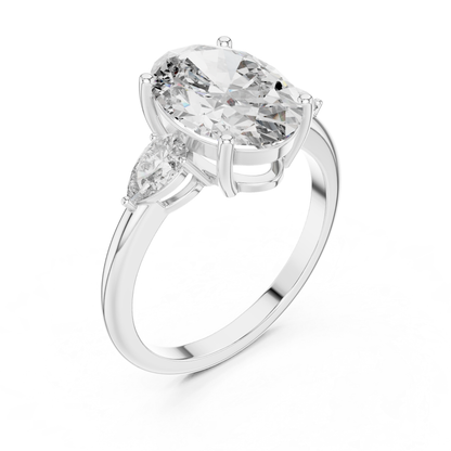 White gold oval diamond ring angled view
Angled view of white gold oval diamond ring
White gold oval cut diamond engagement ring
Oval diamond ring with marquise side stones
White gold oval center diamond ring
White gold oval solitaire ring with side diamonds
Oval cut diamond ring in white gold
White gold oval diamond ring with marquise accents
White gold three stone oval diamond ring
White gold oval engagement ring angle