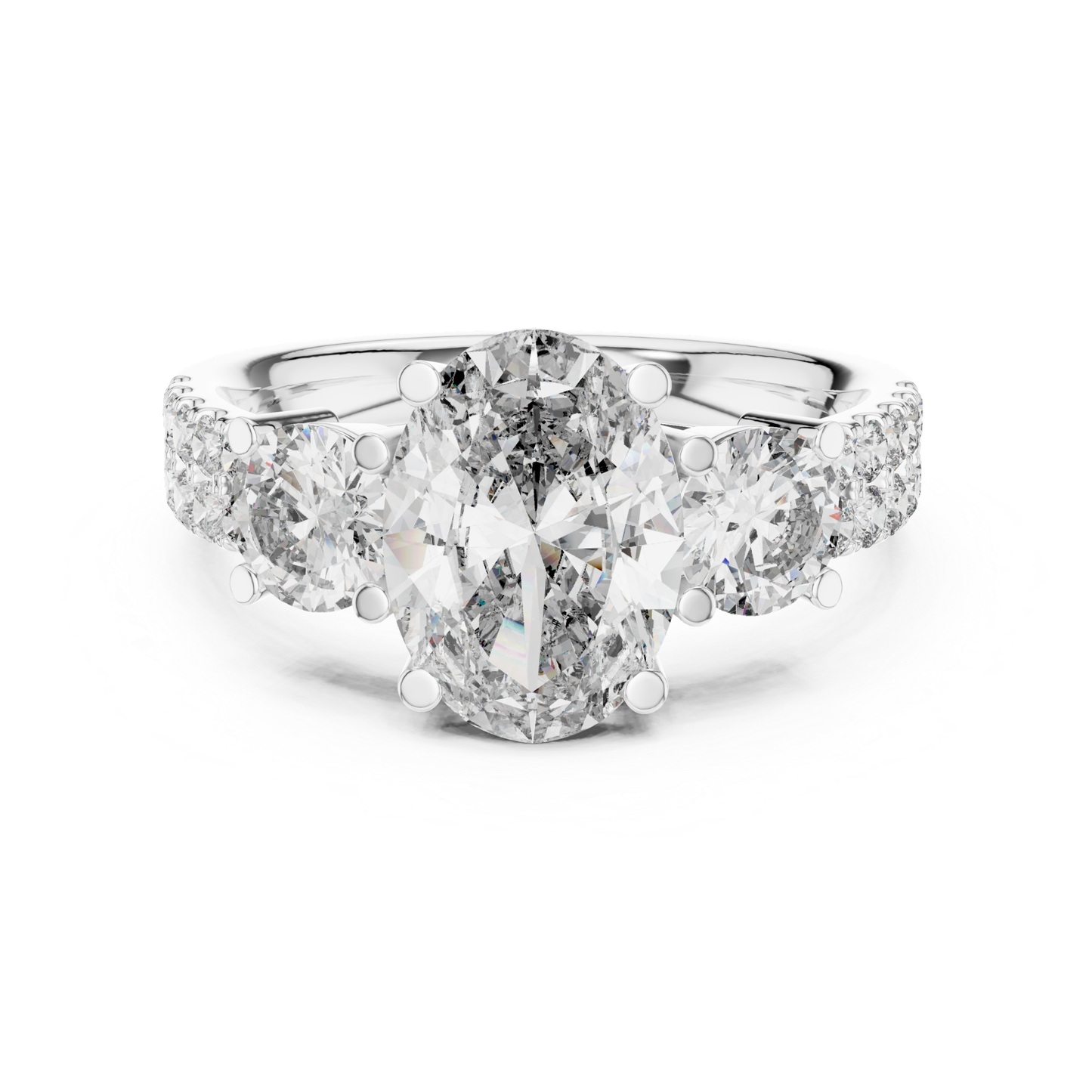 White gold oval three stone diamond engagement ring
Oval cut diamond ring with side stones in white gold
White gold oval diamond bridal ring with pave band
Three stone oval diamond engagement ring in white gold
Oval lab diamond ring with round side diamonds
White gold prong set oval diamond statement ring
Classic oval diamond engagement ring with accent stones
Minimal white gold oval diamond wedding ring
Oval center stone diamond ring with pave shank
Elegant oval diamond ring in white gold setting