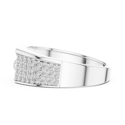 White gold pave diamond band ring back view
Back profile white gold diamond statement ring
White gold wide band with pave diamonds
Modern white gold diamond ring rear angle
Contemporary white gold pave diamond band
White gold luxury ring with diamond rows
Elegant white gold rear view diamond ring
White gold geometric pave diamond profile
Bold white gold fashion ring back detail
White gold designer band with pave diamonds