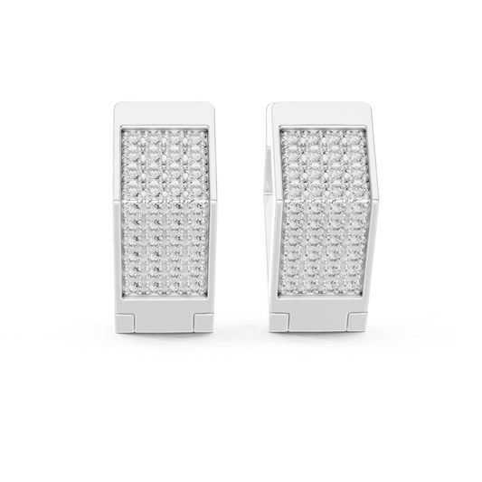 Front view white gold Pave diamond hoop earrings
White gold round diamond hoop earrings front view
Rectangular Pave diamond earrings in white gold
Luxury white gold diamond hoop earrings front profile
Round diamond Pave hoop earrings in white gold
White gold diamond earrings with rectangular design
Elegant Pave diamond hoop earrings front angle
Fine white gold round diamond earrings front view
Modern white gold hoop earrings with round diamonds
White gold Pave diamond earrings straight view