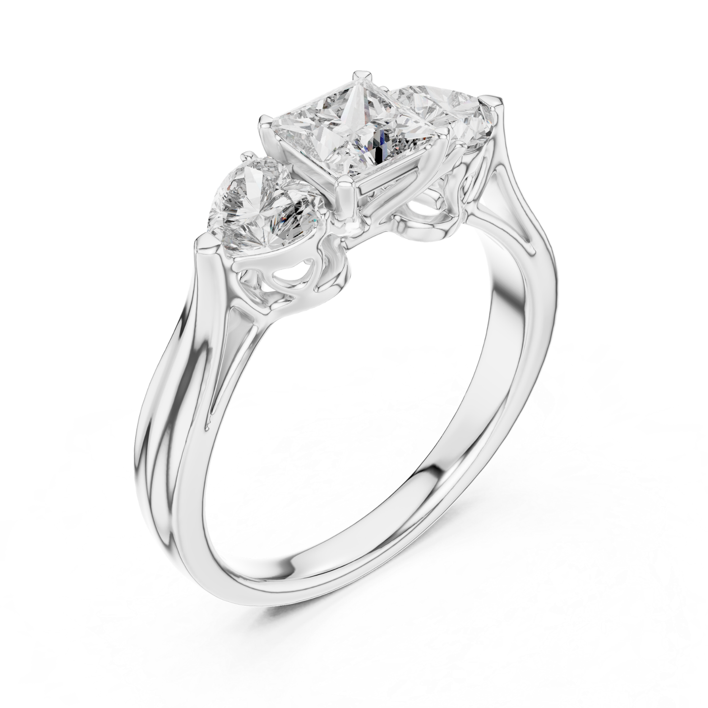 White gold princess cut three stone diamond ring
White gold princess center diamond ring side stones
Three stone diamond ring white gold princess design
White gold engagement ring princess cut side view
White gold diamond ring three stone elegant angle
Princess center diamond ring white gold side setting
White gold ring trio diamond arrangement angle
Three stone princess diamond ring white gold finish
White gold fine diamond ring princess center look
Classic three stone diamond ring white gold style