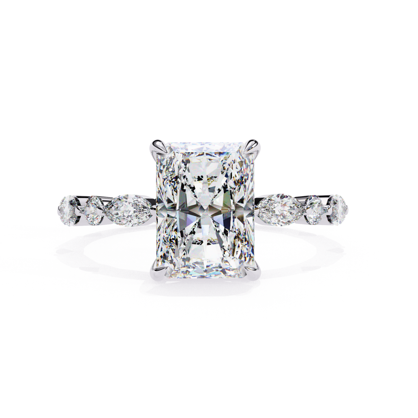 Front View Radiant Cut Diamond Marquise Accent Ring
White Gold Radiant Diamond Ring Front View
Radiant Cut Diamond Ring With Marquise Side Stones
White Gold Solitaire Ring With Marquise Accents
Four Prong Radiant Diamond Ring In White Gold
Front Profile Radiant Cut Diamond Engagement Ring
White Gold Ring With Radiant Center Diamond
Marquise Accent Ring With Radiant Cut Diamond
Contemporary Radiant Diamond Ring Front View
White Gold Diamond Ring With Marquise Details