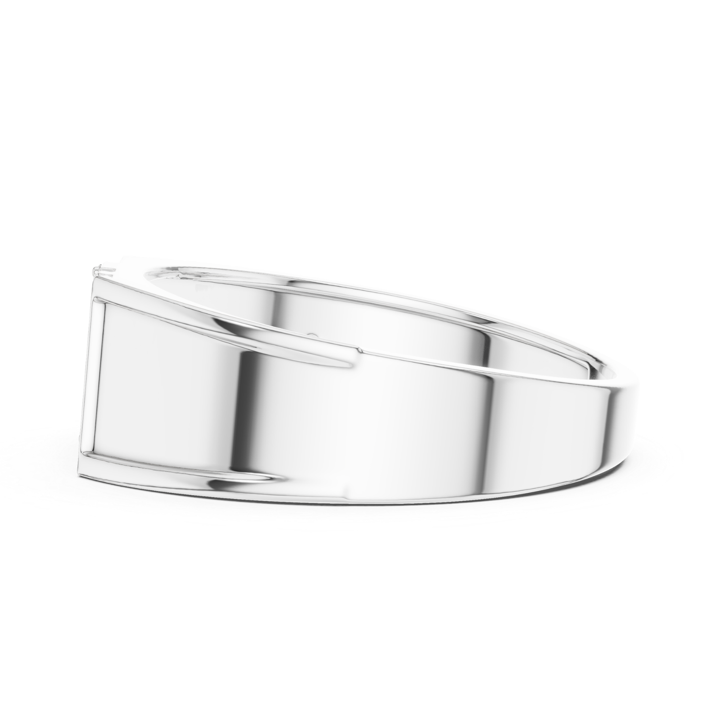 White gold diamond band ring side view
Side profile white gold statement ring
White gold wide band ring rear angle
Modern white gold ring side perspective
White gold polished band ring side view 
Contemporary white gold fashion ring rear view
Wide white gold geometric band profile
White gold luxury band ring side detail
Elegant white gold ring rear design
White gold smooth finish band side view