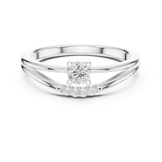Round diamond bypass ring in white gold
White gold diamond ring with split bypass design
Minimal round diamond ring in white gold
White gold bypass engagement ring with side diamonds
Round diamond solitaire ring with curved band
White gold ring with round center diamond
Modern bypass diamond ring in white gold
Round diamond ring with open crossover band
White gold minimalist diamond bypass ring
Curved white gold ring with round diamond center