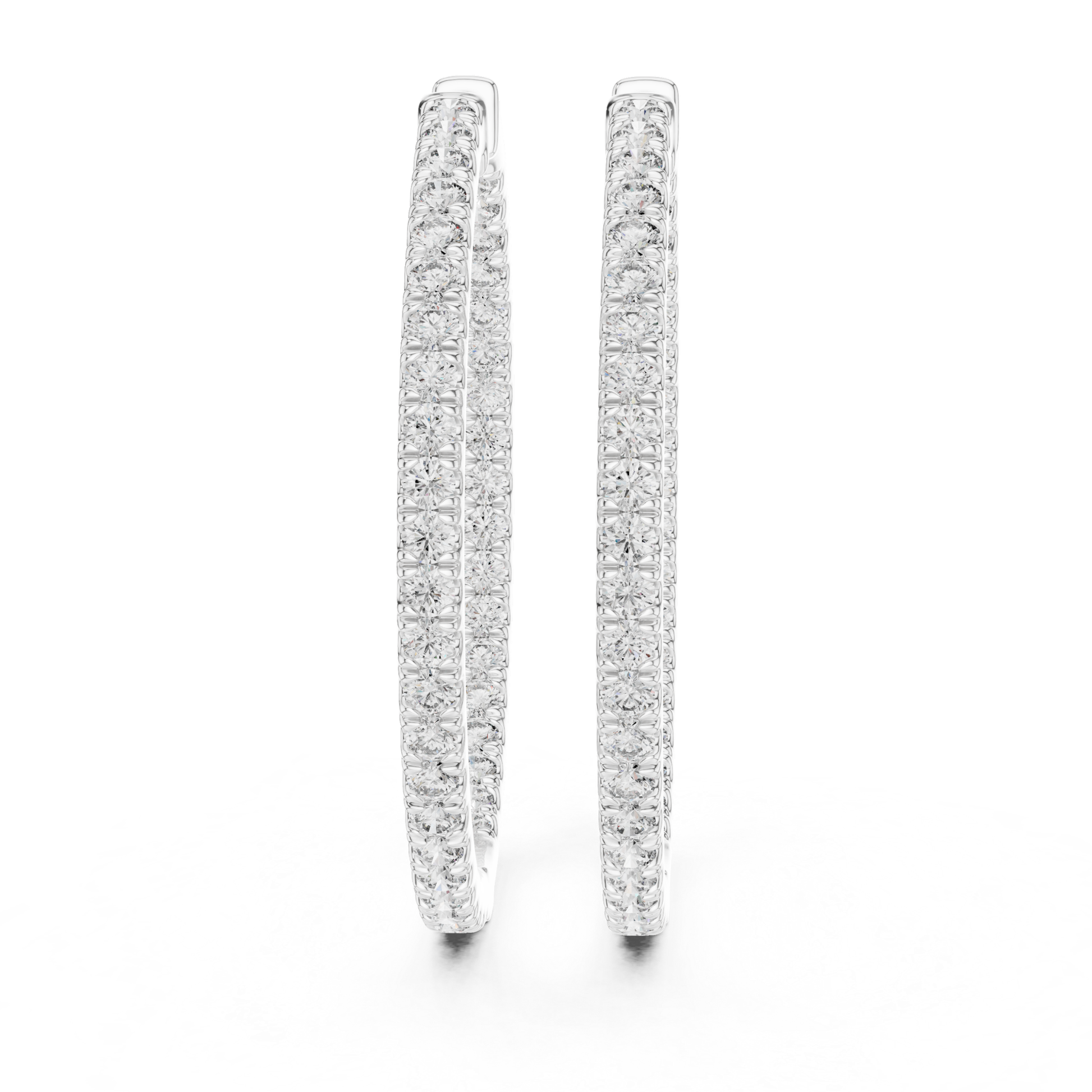 Round diamond white gold hoop earrings for women
White gold hoop earrings with round cut diamonds
Front view of round diamond hoop earrings in white gold
Slim white gold hoops with round diamond design
Elegant round diamond hoop earrings with prong setting
Classic white gold hoop earrings with round diamonds
Fine jewelry hoop earrings with round brilliant diamonds
Minimal white gold hoops featuring round cut diamonds
Luxury round diamond hoop earrings in white gold
Everyday white gold hoop earrings