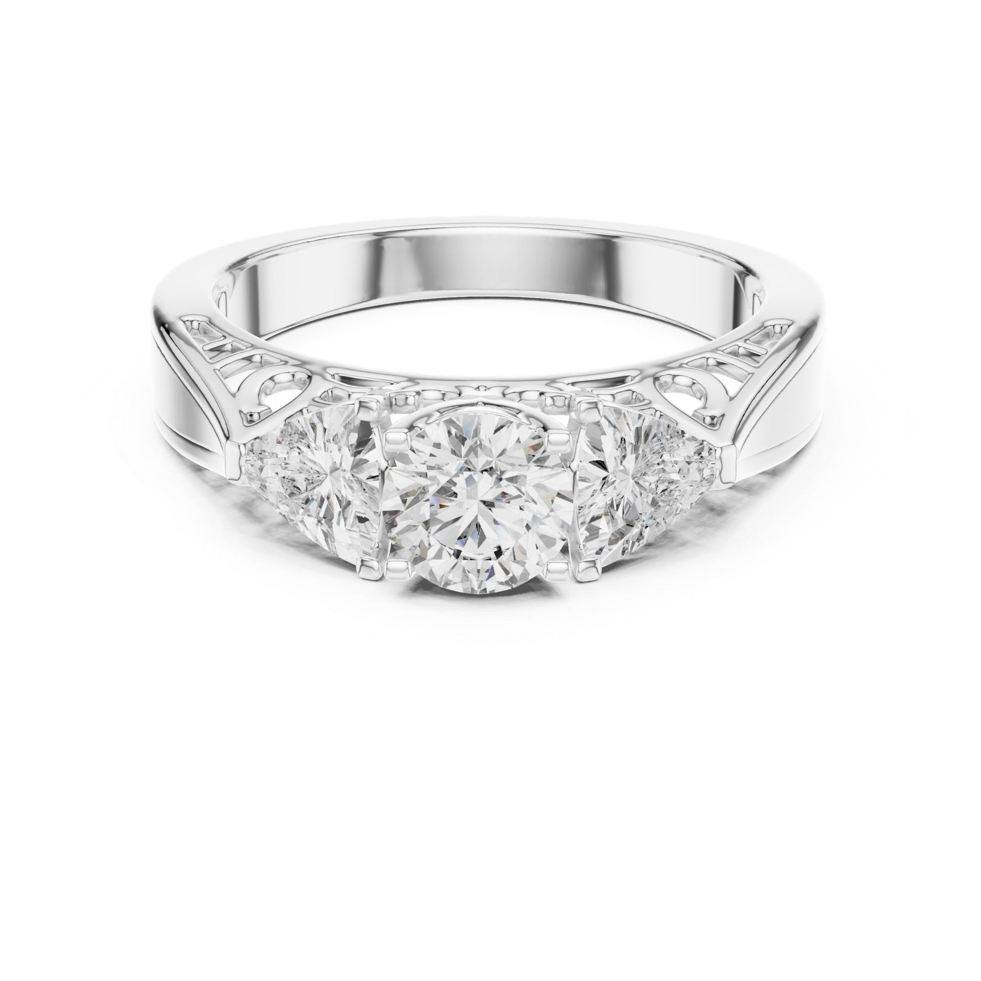 White gold round cut three stone diamond ring
White gold three stone diamond ring center design
Round diamond ring white gold side stones style
White gold engagement ring three stone elegant
White gold diamond ring round cut center setting
Three stone ring white gold polished design
White gold ring trio diamond arrangement look
Round cut diamond ring white gold classic style
White gold fine diamond ring three stone structure
Classic three stone diamond ring white gold style