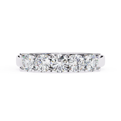 White gold ring front view
Round diamond band white gold
White gold ring with round stones
Front view diamond band ring
White gold round diamond setting
Diamond band with white gold base
Round diamond ring straight view
White gold ring stone alignment
Diamond band ring front profile
White gold ring with round diamonds