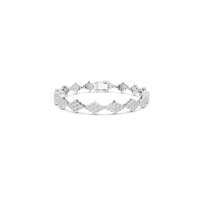 White gold round diamond cluster tennis bracelet
Round diamond floral cluster bracelet in white gold
White gold bracelet with round diamond clusters
Round cut diamond tennis bracelet white gold design
White gold round diamond link bracelet front view
Cluster set round diamond bracelet in white gold
White gold diamond bracelet with floral motifs
Round diamond cluster link bracelet with clasp
White gold tennis bracelet featuring round diamonds
Elegant round diamond cluster bracelet white gold finish