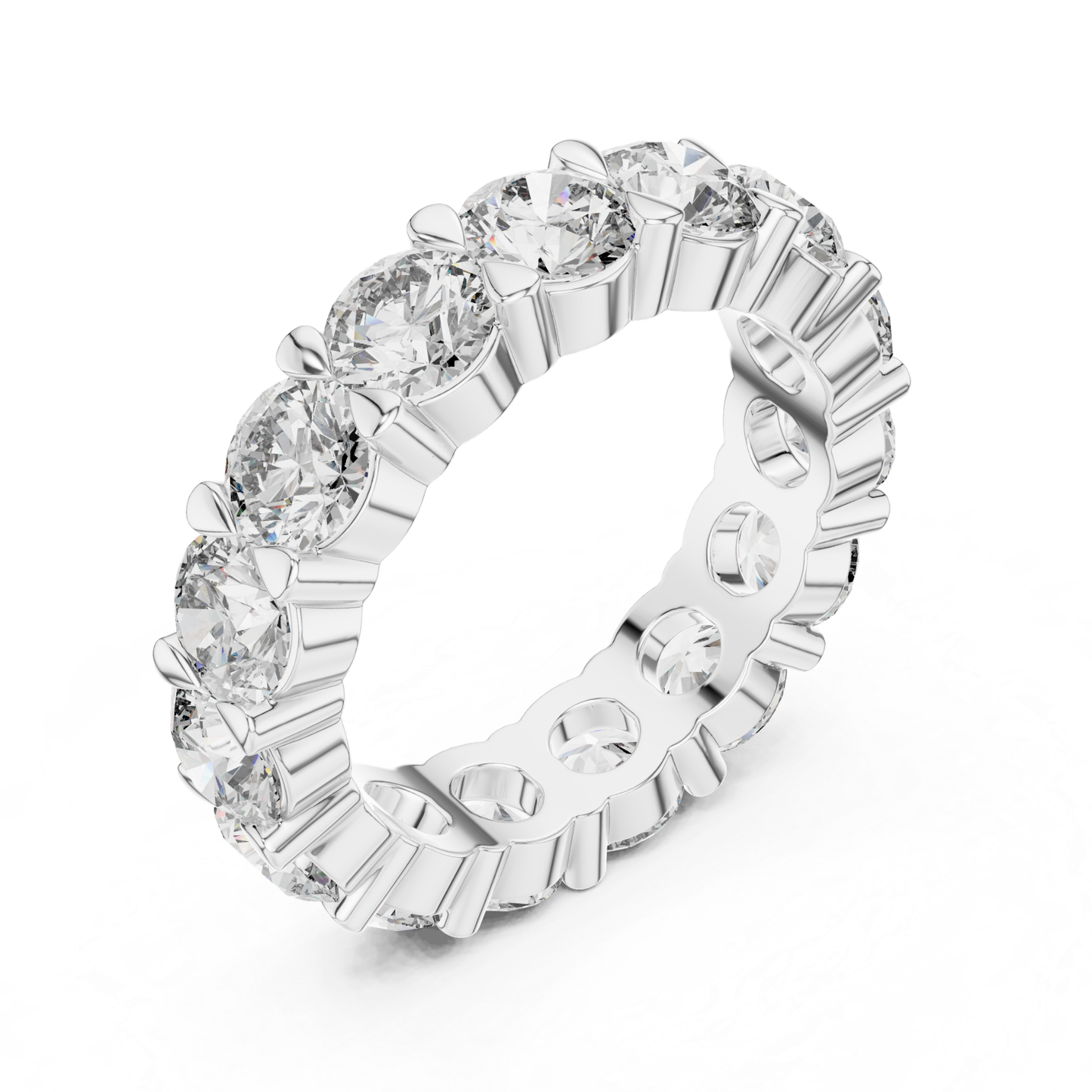 White Gold Round Diamond Eternity Ring Side Angle
Round Brilliant Diamond Band White Gold Angle
White Gold Diamond Wedding Ring Profile
Round Cut Diamond Eternity Band White Gold
White Gold Anniversary Diamond Ring Angle
Luxury Round Diamond Band White Gold
White Gold Shared Prong Diamond Ring
Round Diamond Bridal Band White Gold
White Gold Continuous Diamond Eternity Ring
Classic Round Diamond Ring White Gold