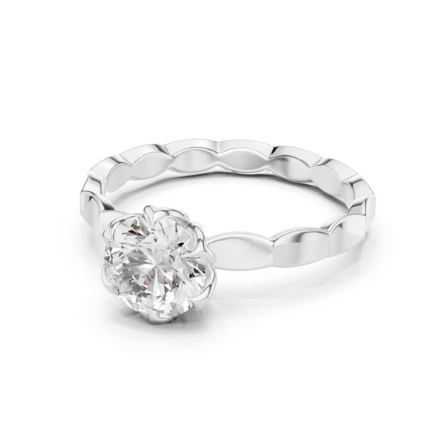 White gold round diamond flower ring side angle
Round diamond flower ring in white gold angle
White gold floral round diamond ring side angle
Round brilliant diamond flower ring side angle
White gold round flower diamond ring angle
Elegant white gold round diamond flower ring
Floral round diamond ring in white gold angle
White gold flower style round diamond ring
Classic white gold round diamond flower ring
White gold round flower inspired diamond ring