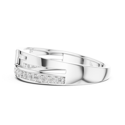 White gold modern open ring band with round diamonds
Elegant white gold minimalist diamond band ring
Modern white gold geometric diamond fashion ring
White gold sleek open style diamond ring
Luxury white gold round diamond band for women
Stylish white gold contemporary diamond ring design
Fine jewelry white gold open frame ring with diamonds
Unique white gold designer diamond band closeup
Handmade white gold modern diamond ring
White gold sparkling round diamond open band ring