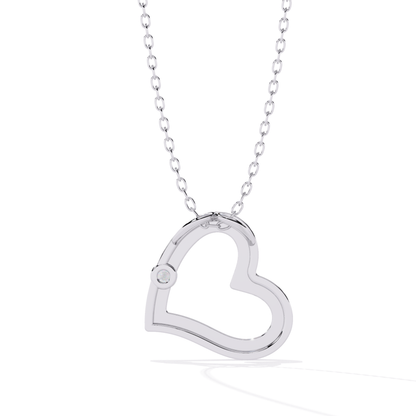 White gold round diamond open heart pendant back view
Rear view of white gold heart diamond pendant
White gold open heart pendant reverse view
Back side of round diamond heart pendant
White gold heart pendant back profile
Open heart pendant with rear diamond setting
White gold heart pendant back detail
Reverse view of open heart diamond pendant
Polished white gold heart pendant back view
Luxury round diamond open heart pendant back